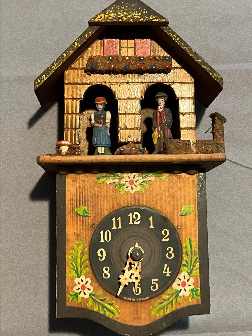 Vintage Made in Germany Non Working Cuckoo Clock Home Decor Or Repair